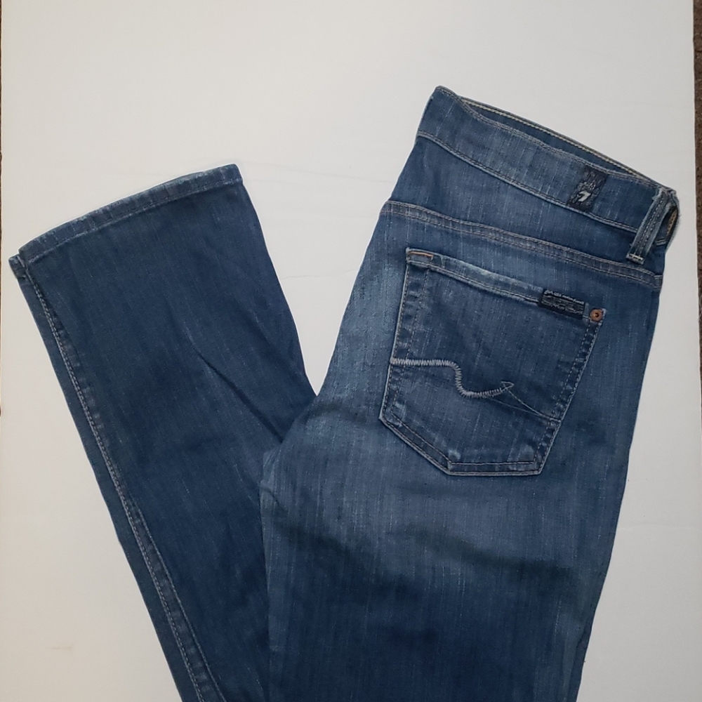 7 For All Mankind Straight Leg Lightweight Size 27